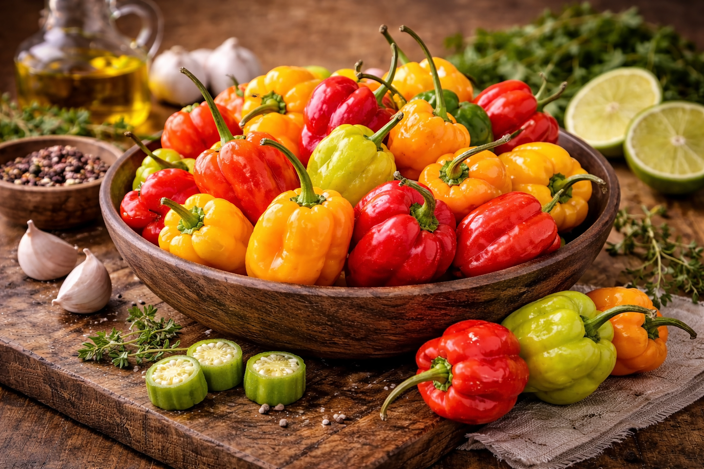 Fresh Scotch Bonnet Peppers